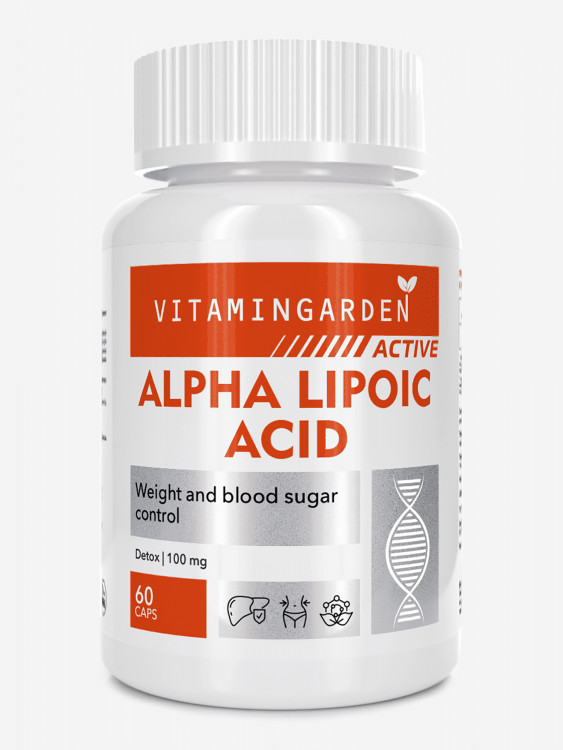 Альфа-липоевая кислота VITAMIN GARDEN ACTIVE, 60 капсул