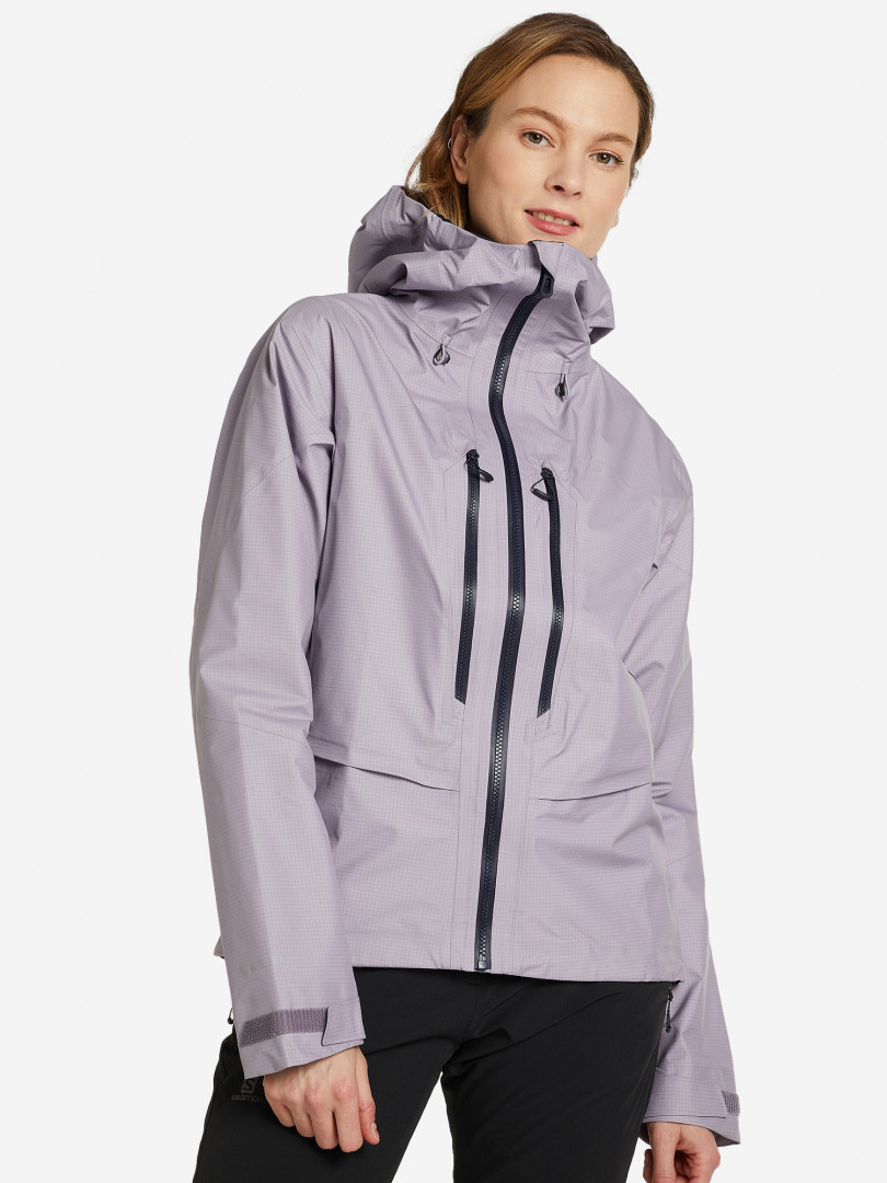 фото Куртка мембранная женская salomon outpeak gtx, фиолетовый