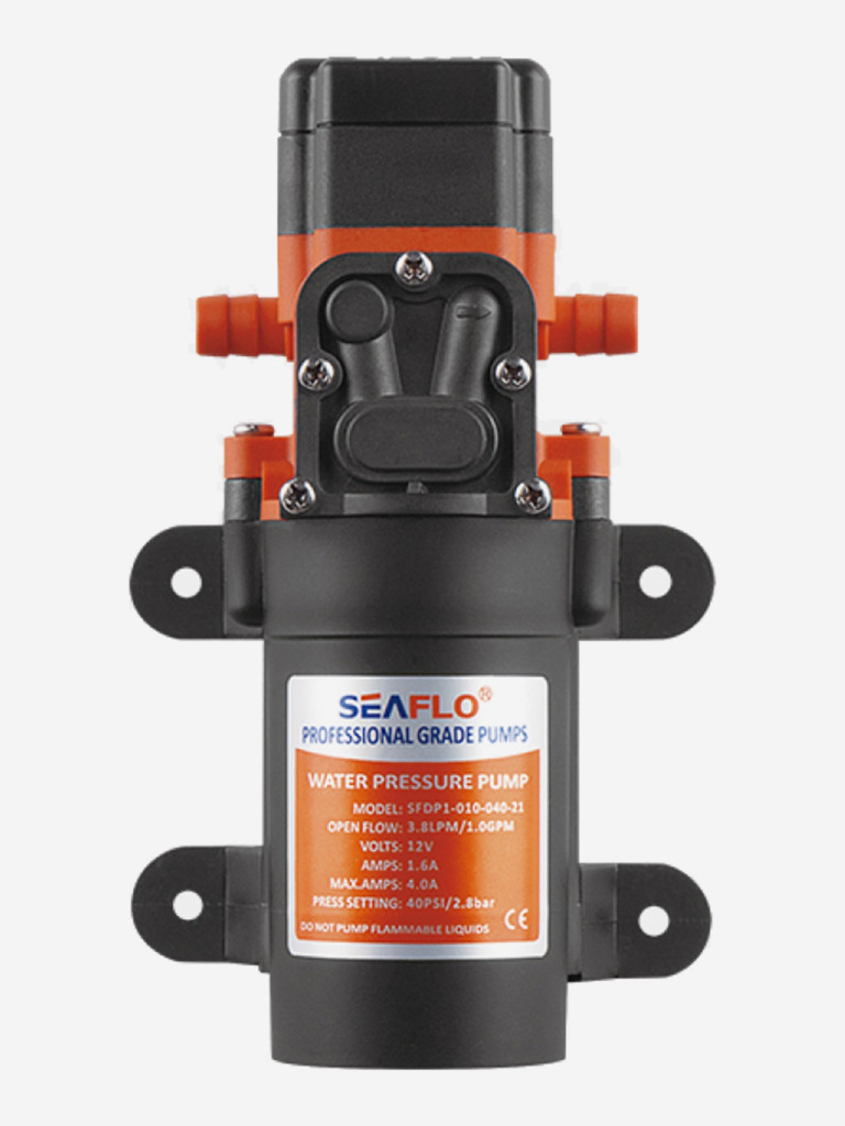 Помпа водоподающая SeaFlo мембранная, 12V, 3.8 л/мин, 2.8 BAR, 40 PSI
