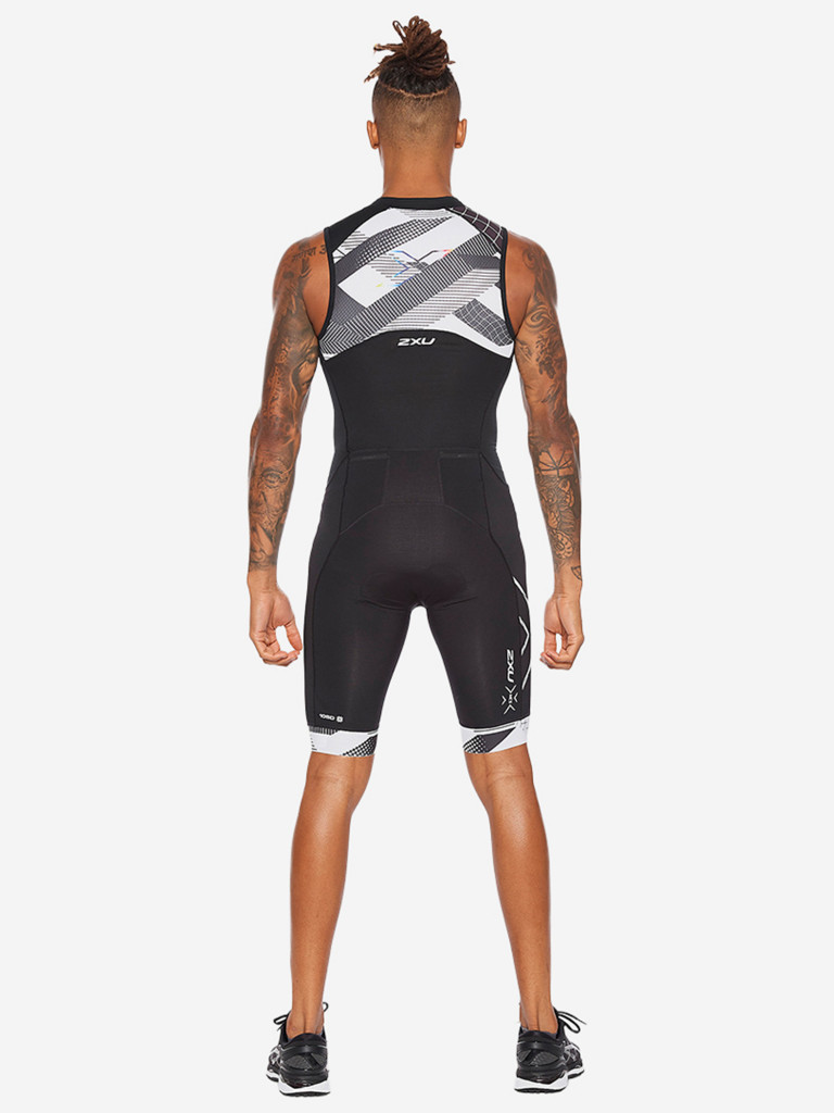 Мужской Компрессионный Костюм 2XU Compression Full Zip Trisuit