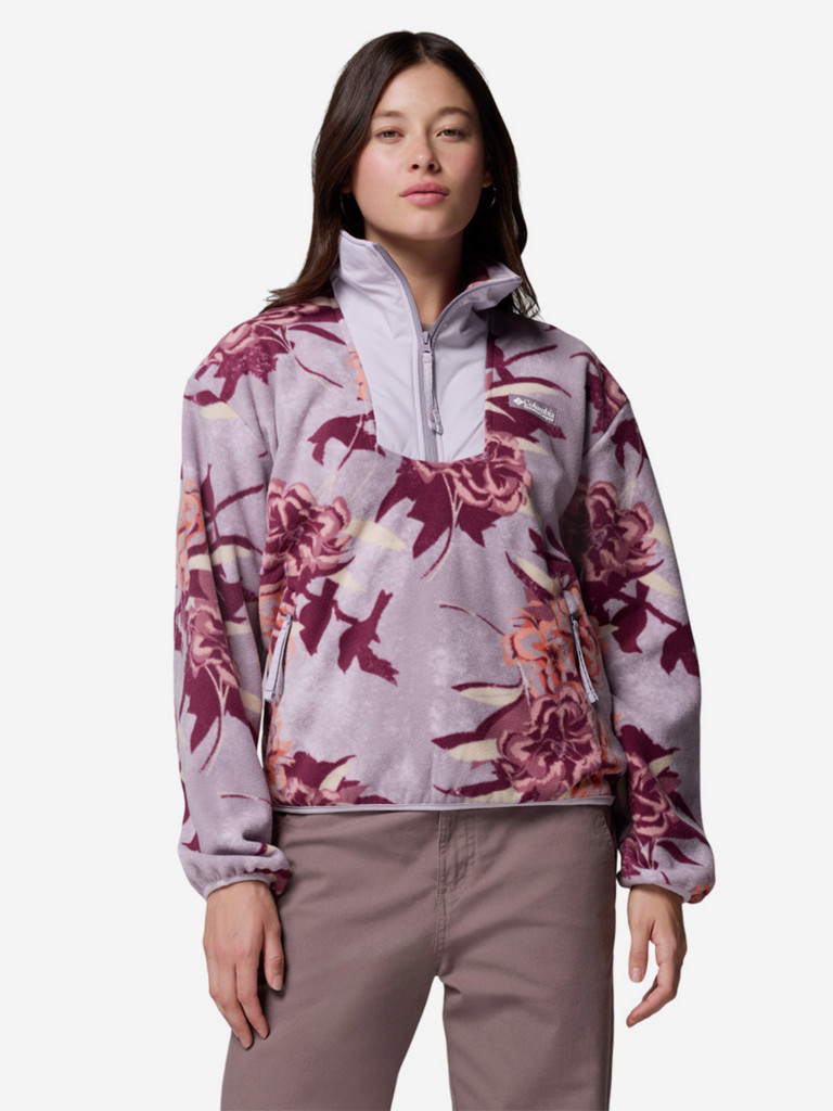 Джемпер флисовый женский Columbia Sequoia Grove Printed Half Zip