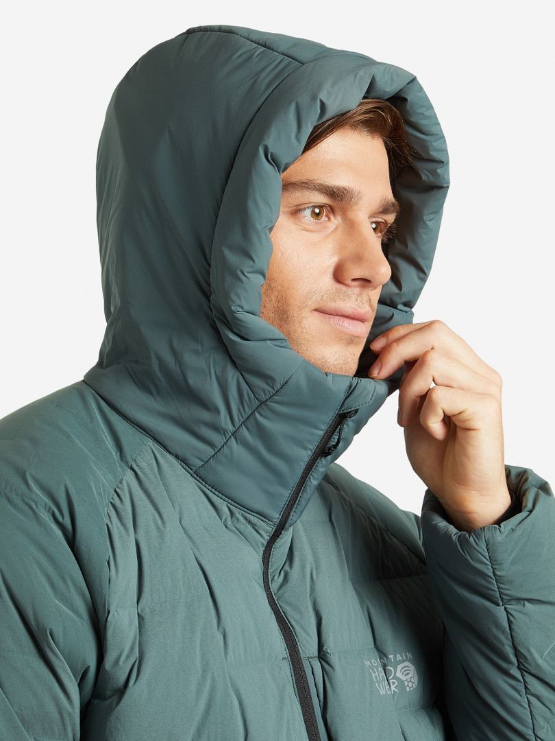 фото Пуховик мужской mountain hardwear stretchdown™ parka, зеленый