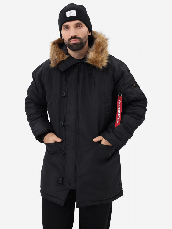 Парка зимняя мужская N-3B Logo Oxford Alpha Industries
