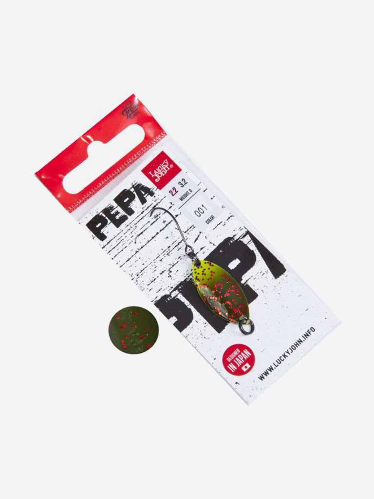 Блесна колеблющаяся Lucky John PEPA, длина 25 мм, вес 02,2г