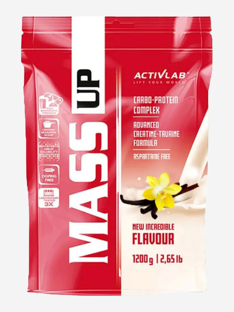 Гейнер Activlab Mass up, 1.2 кг, ваниль