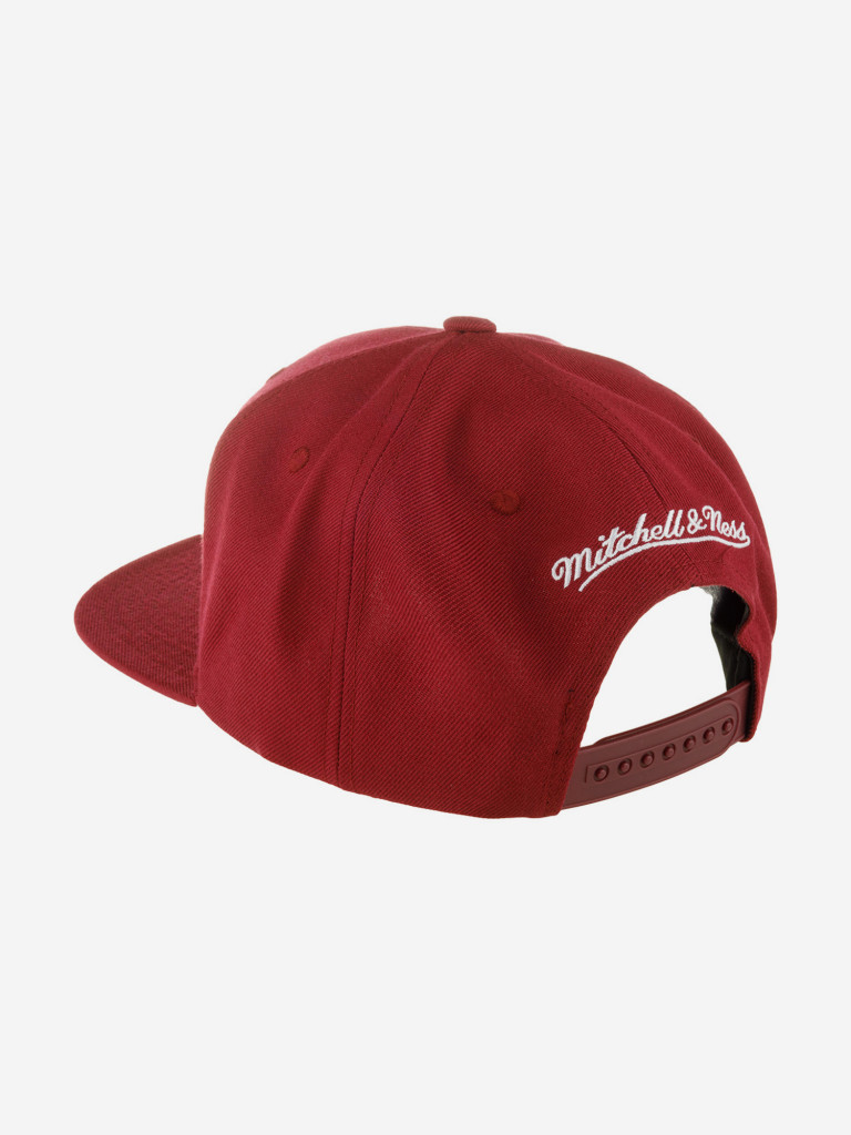 Бейсболка с прямым козырьком MITCHELL NESS HHSS3256-CCAYYPPPDKRD Cleveland Cavaliers NBA (малиновый)
