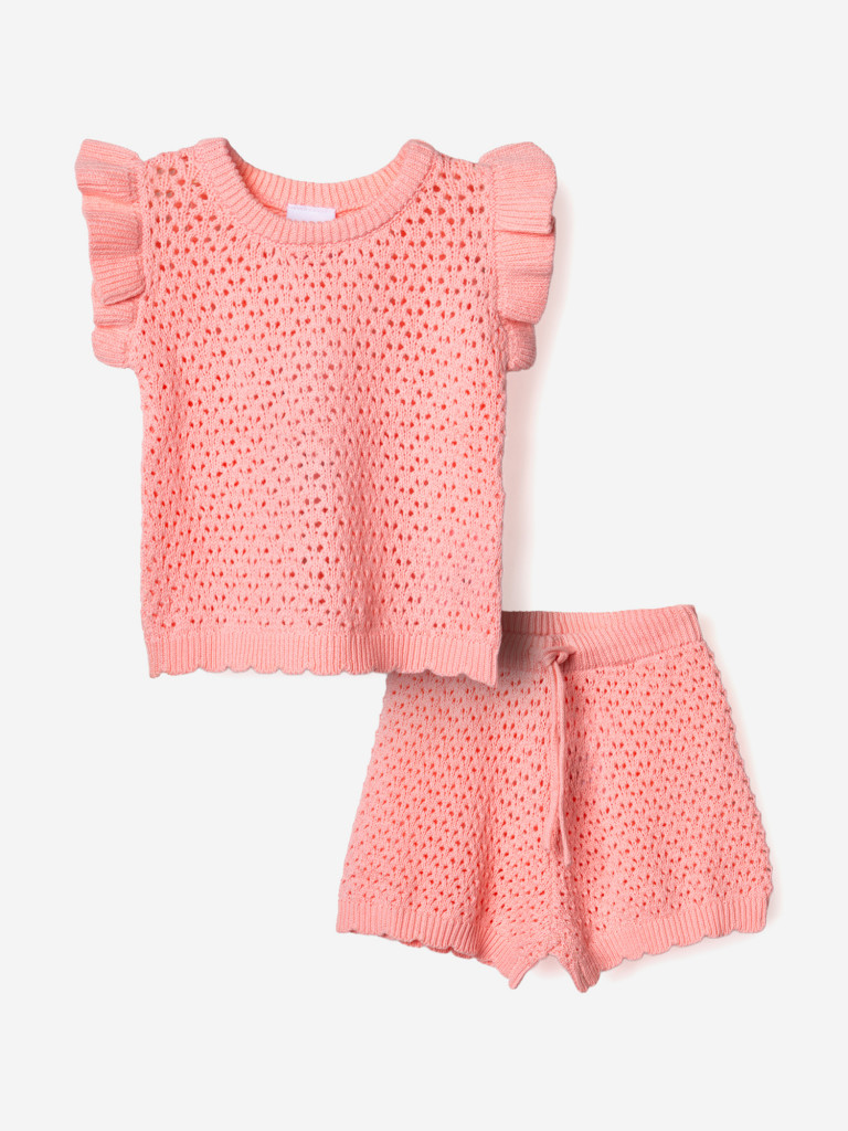 Комплект для девочек: футболка, шорты PlayToday