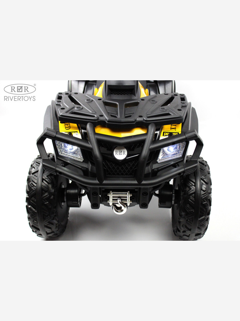 Детский электроквадроцикл RIVERTOYS T001TT 4WD желтый