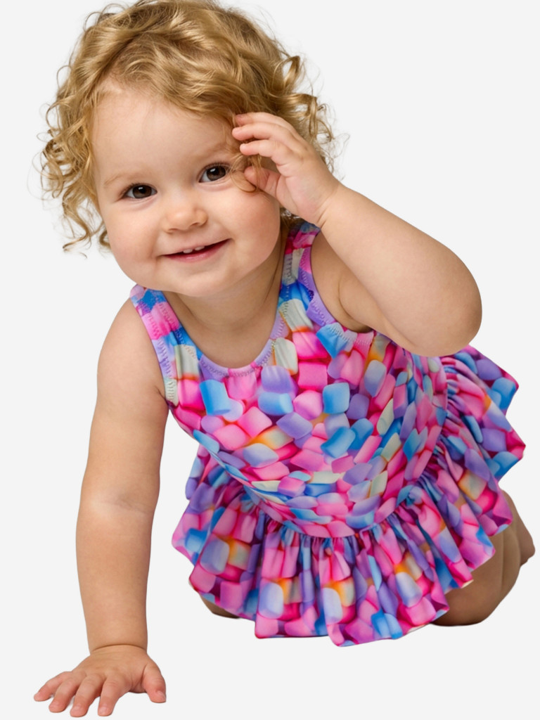 Купальник слитный для девочек PlayToday