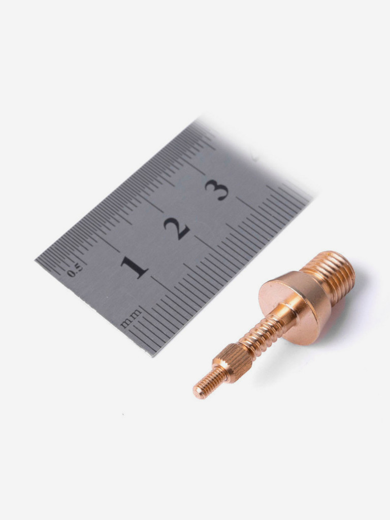 Адаптер-иголка A2S GUN, латунь, резьба "папа" дюймовая 5/16х27