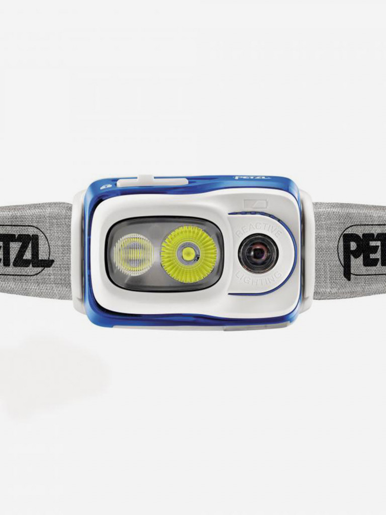 Фонарь светодиодный налобный Petzl Swift RL, 900 лм, встроенный аккумулятор, синий