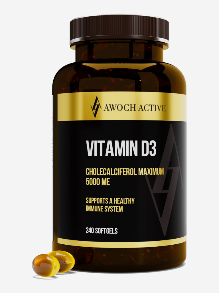 Витамин D3 5000 МЕ AWOCHACTIVE, 240 капсул