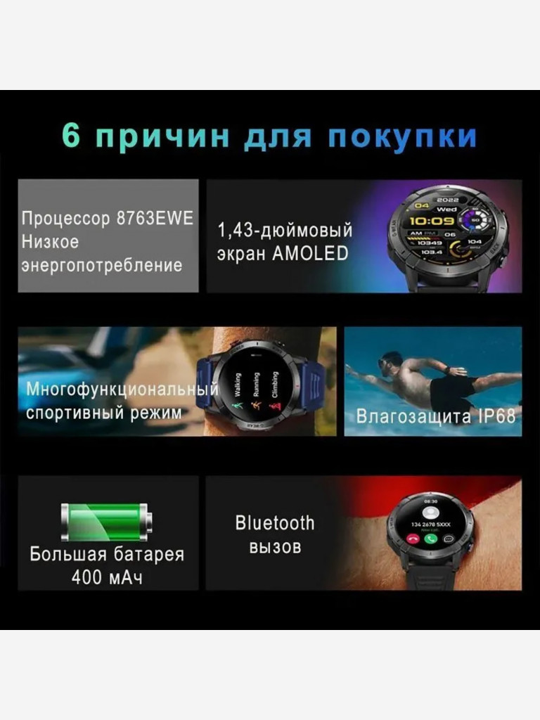 Умные часы CheckME Smart CMSNX10BBL