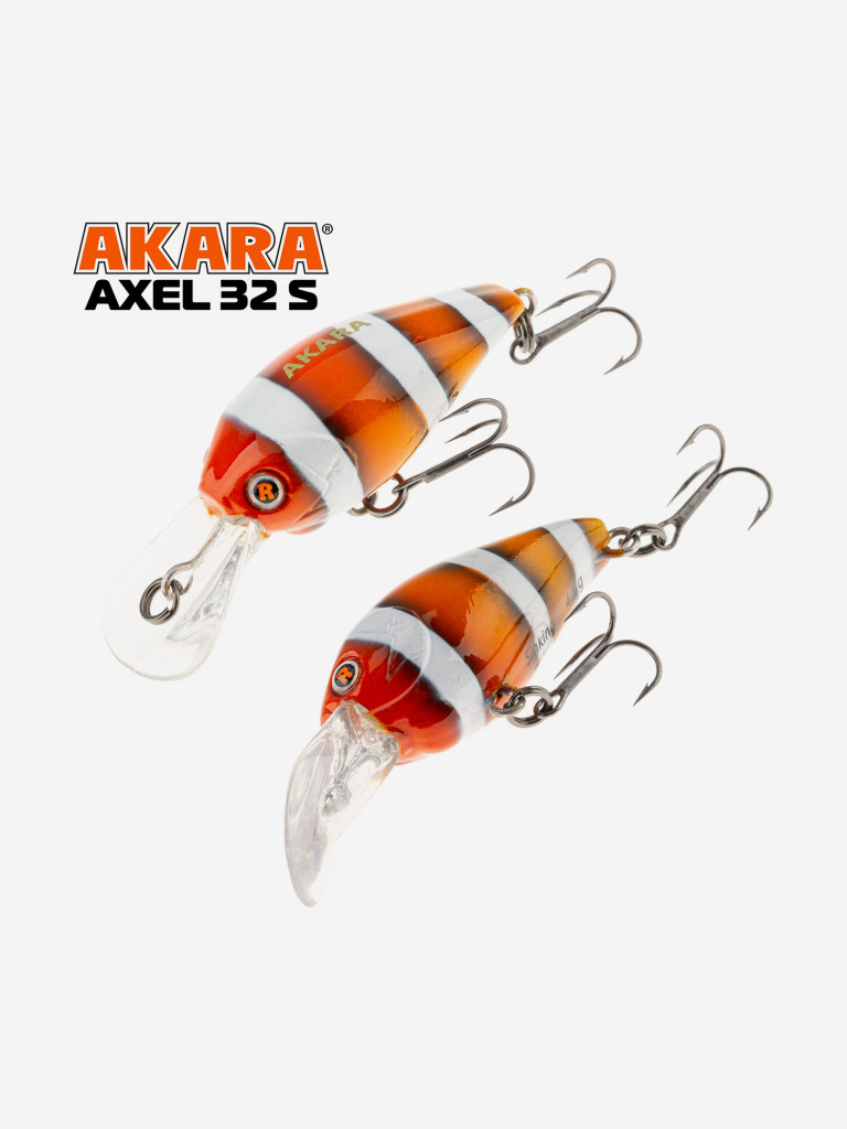 Воблер Akara Axel 32S кренк тонущий на форель, голавля 4,5гр A248