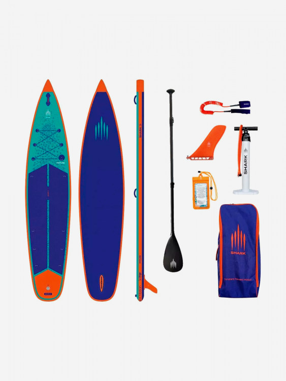 Сапборд надувной двухслойный Shark Venture Touring 12.6x32x6, 381x81x15 см