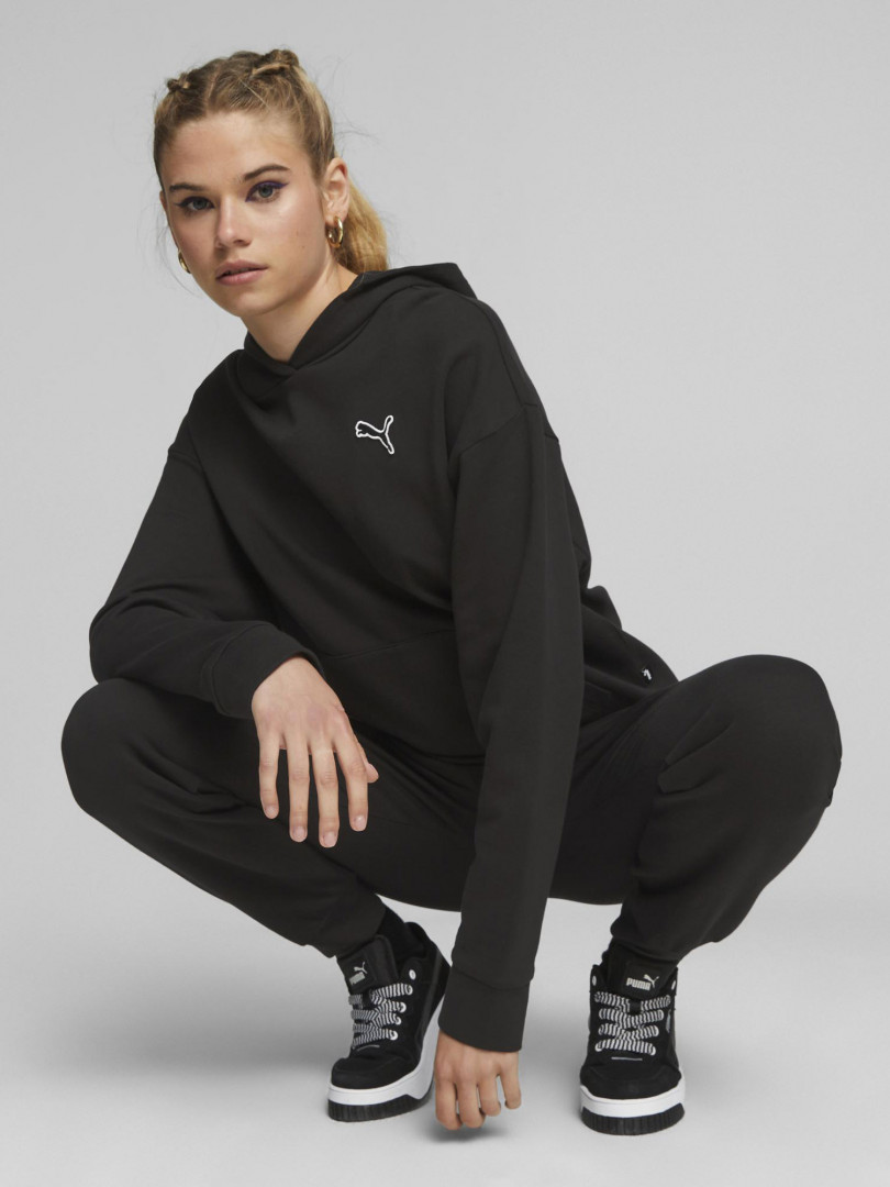 фото Худи женская puma better essentials, черный