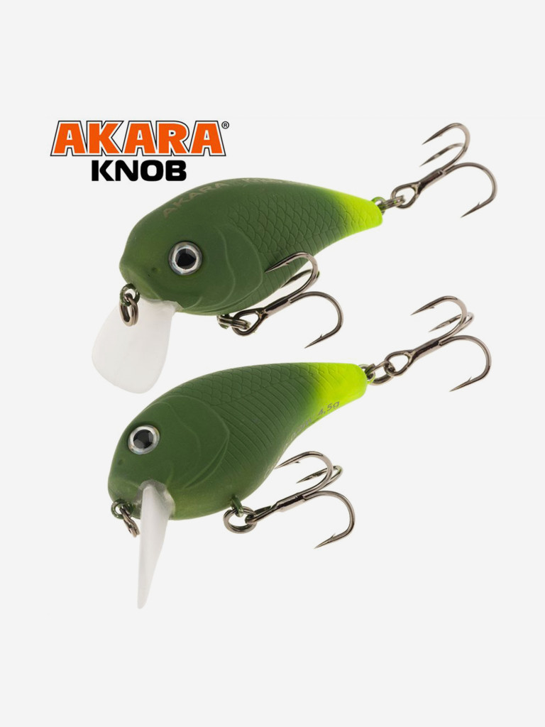 Воблер Akara Knob 38F кренк плавающий на голавля, язя, форель 4,5гр A-228