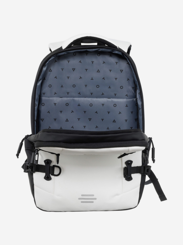 Рюкзак спортивный TORBER Xtreme 18" белый/чёрный 17л