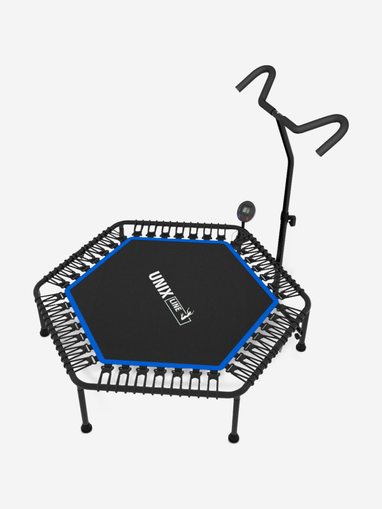 Батут спортивный для фитнеса и джампинга UNIX Line Fitness Pro 125 см, синий
