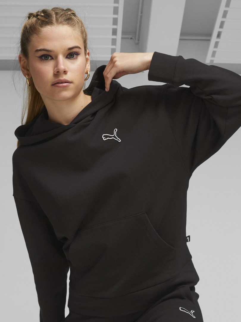 фото Худи женская puma better essentials, черный