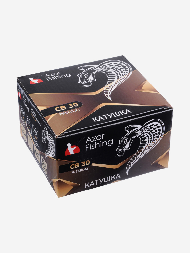 AZOR FISHING Катушка с задним фрикционом СB-30 Премиум, 4п.п, металл.шпуля