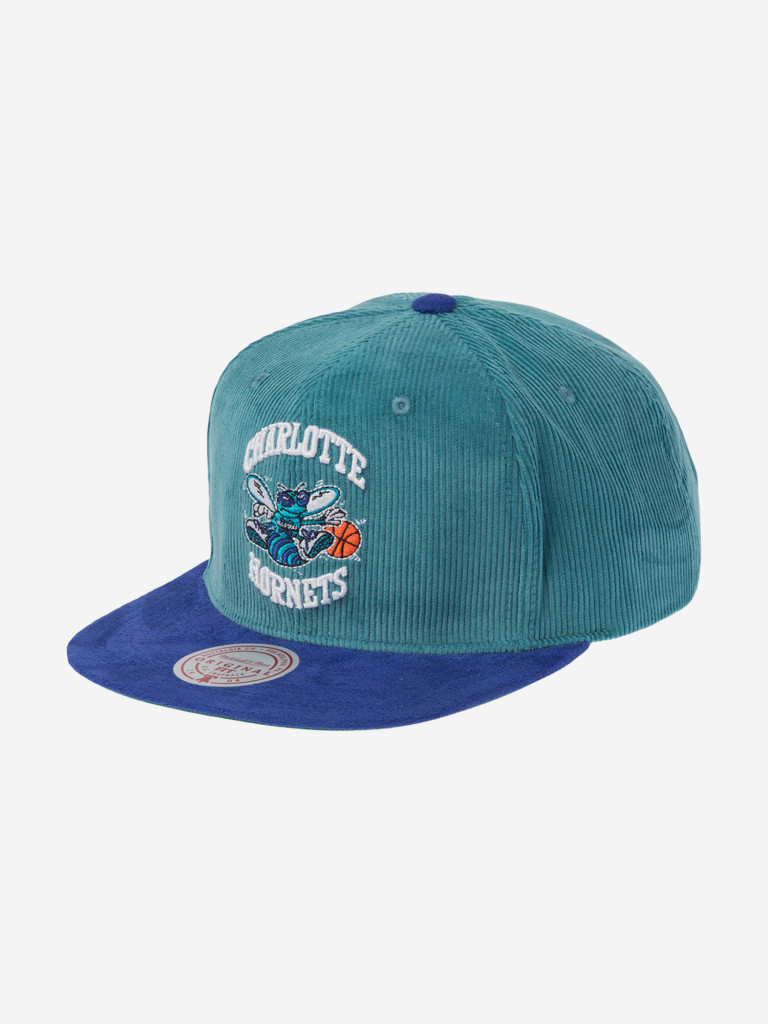 Бейсболка с прямым козырьком MITCHELL NESS HS10048-CHOTEAL Charlotte Hornets NBA (голубой)