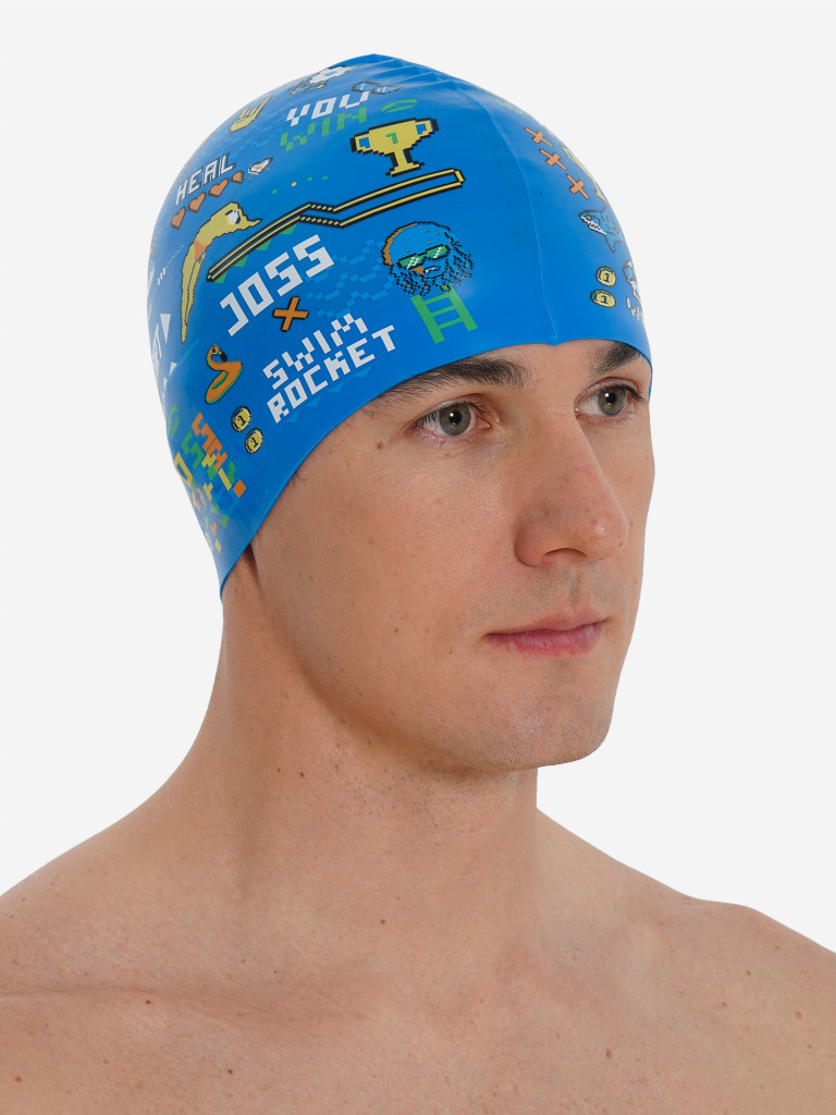 Шапочка для плавания Joss x Swim Rocket