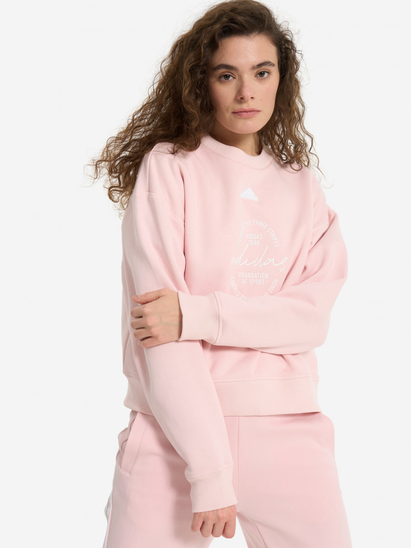 фото Свитшот женский adidas, бежевый