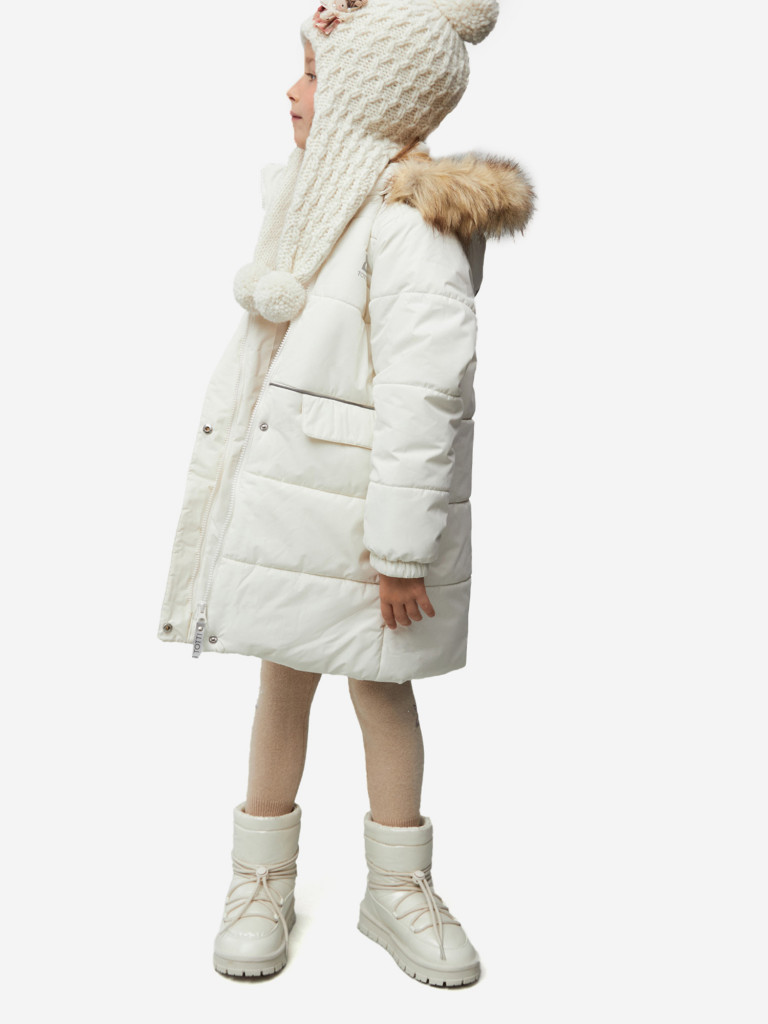 Утепленное пальто для девочек TOTTI KIDS