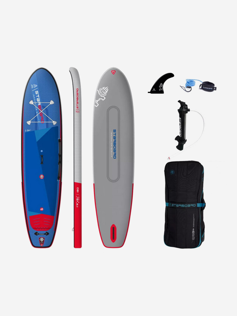 Сапборд надувной двухслойный Starboard iGO Deluxe Dc 11.2х31+х6, 340x79x15 см