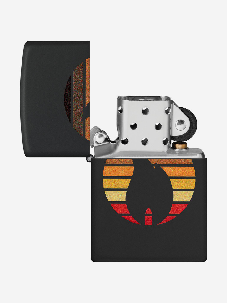 Зажигалка бензиновая ветроустойчивая Zippo Colorblock Black Matte