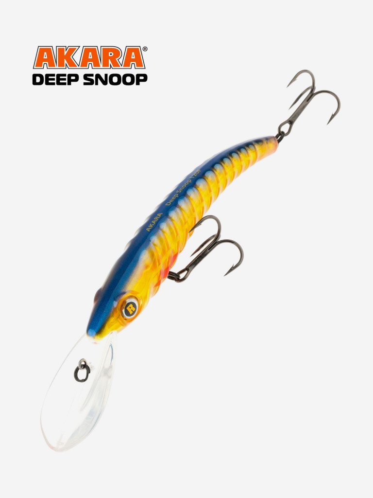 Воблер Akara Deep Snoop 120F минноу плавающий для троллинга на щуку, судака, сома 21гр A54