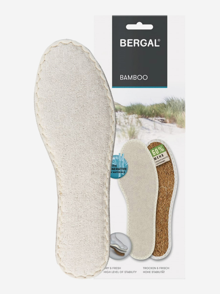 Стельки для обуви BERGAL Bamboo бамбуковые
