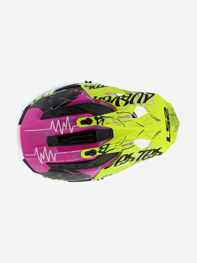 Мотошлем LS2 MX708 FAST II GORILLA (фиолетово-желтый глянцевый, Gloss Purple H-V Yellow)
