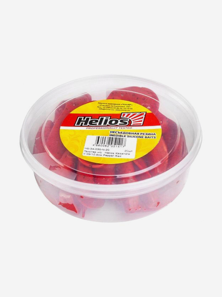 Мягкая приманка Helios Kasandra, 4"29/10,9 см, Pepper Red, 20 штук (HS-34-030-N-20)