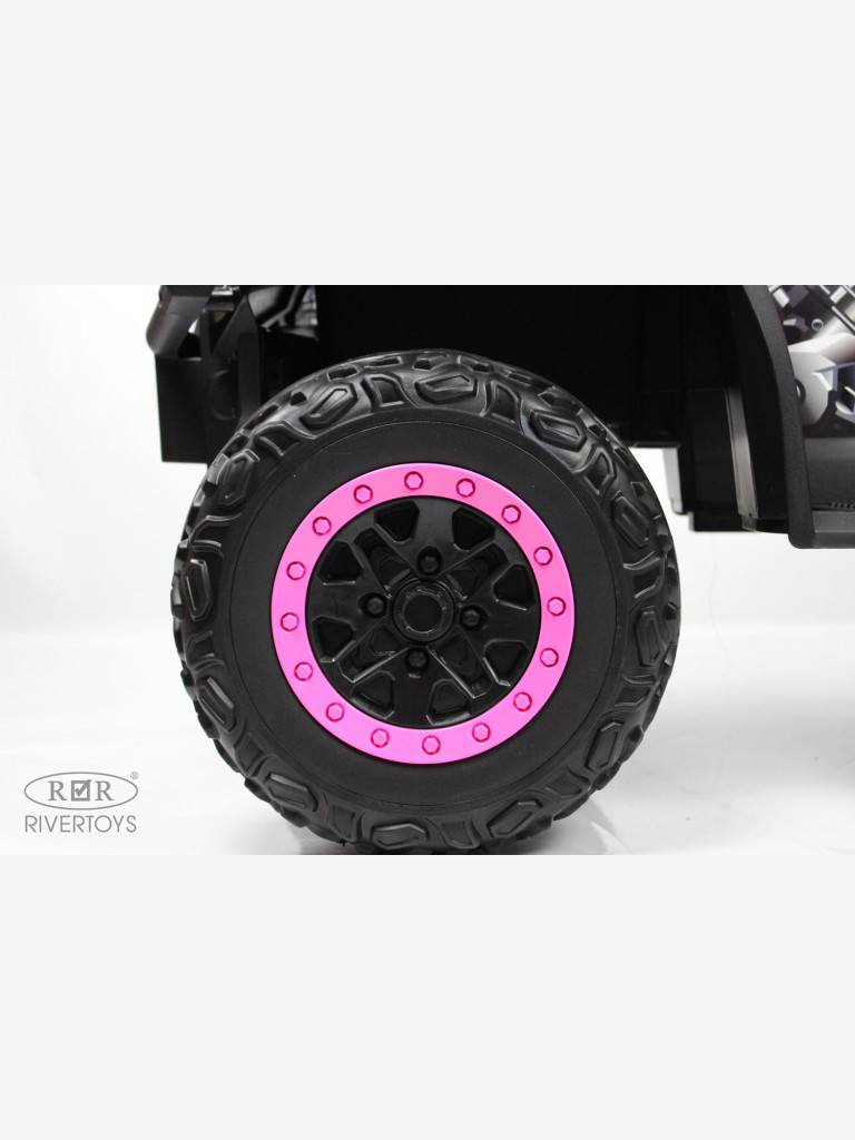 Детский электроквадроцикл RIVERTOYS T001TT 4WD розовый
