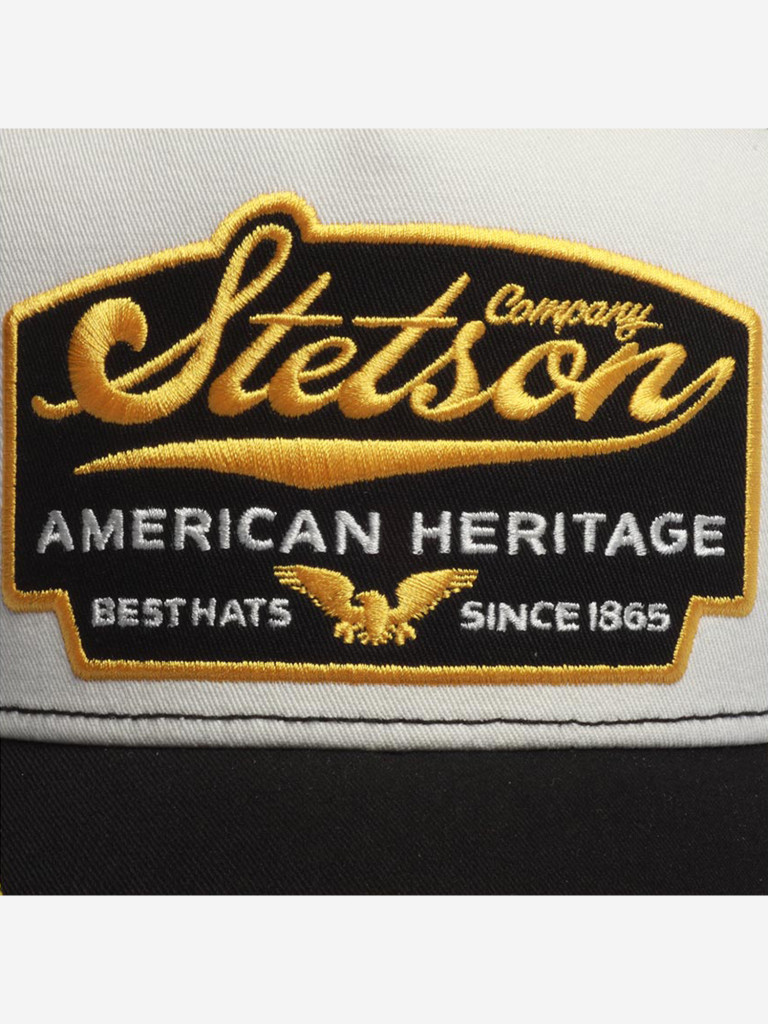 Бейсболка с сеточкой STETSON 7751103 TRUCKER CAP AMERICAN HERITAGE (черный)