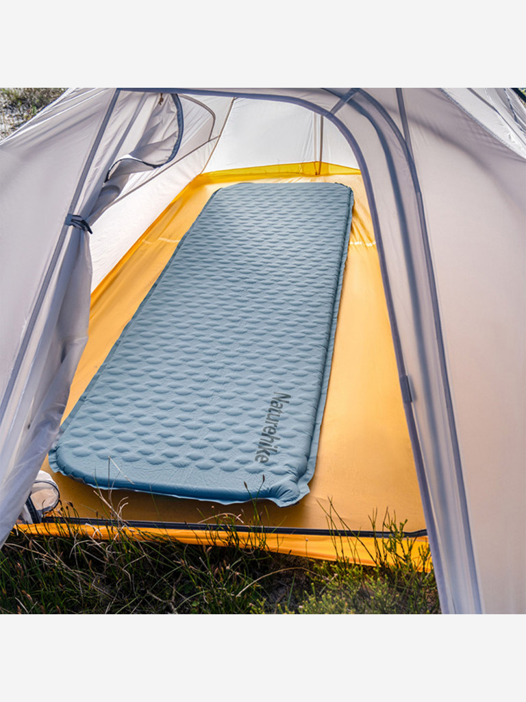 Коврик самонадувающийся Naturehike Yugu Ultralight Automatic Inflatable Cushion Square Blue Large Blue