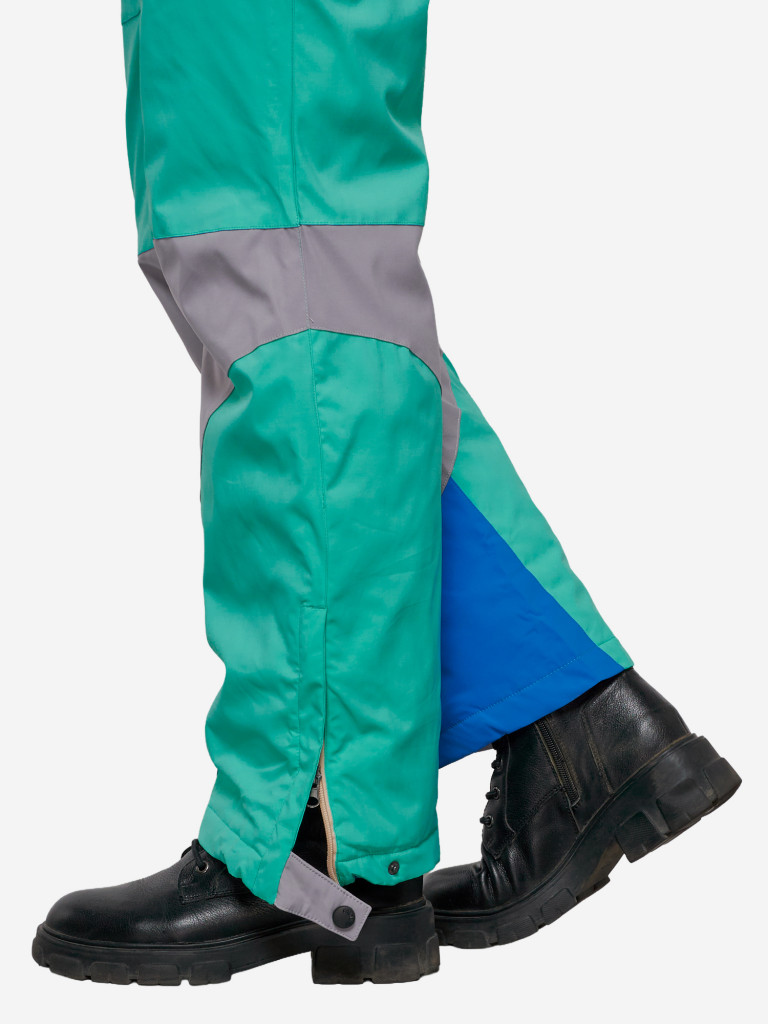 Горнолыжный комбинезон женский зимний бирюзового цвета 2320