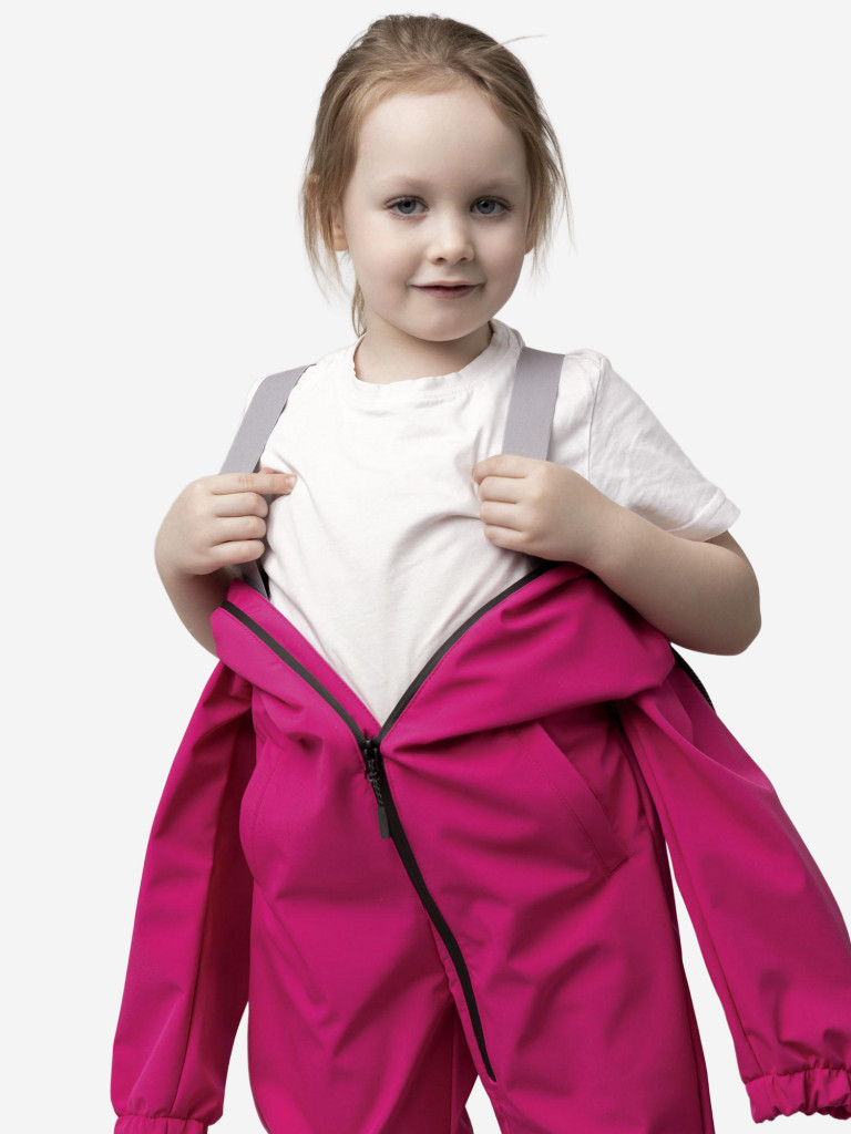 Кобинезон софтшелл для девочки batik малиновый