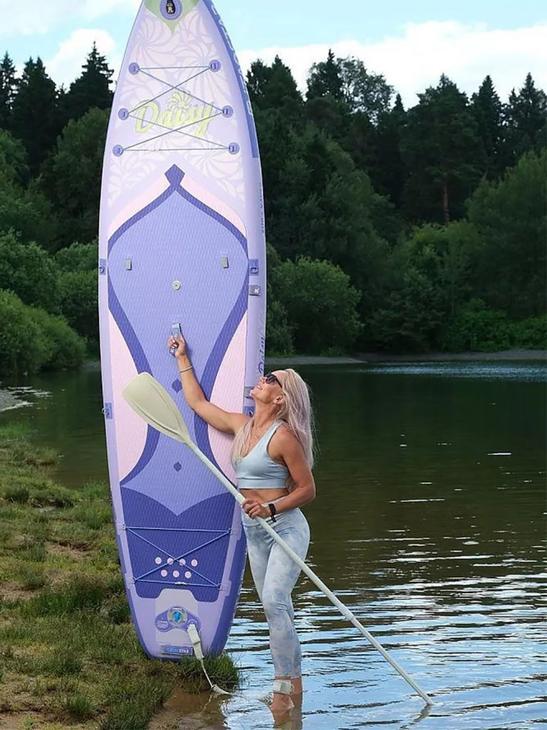 Весло для сапборда iTaoStar 2 в 1 сап/каяк, разборное 4х-частное, алюминий + нейлон, 158-208 (каяк 224) см