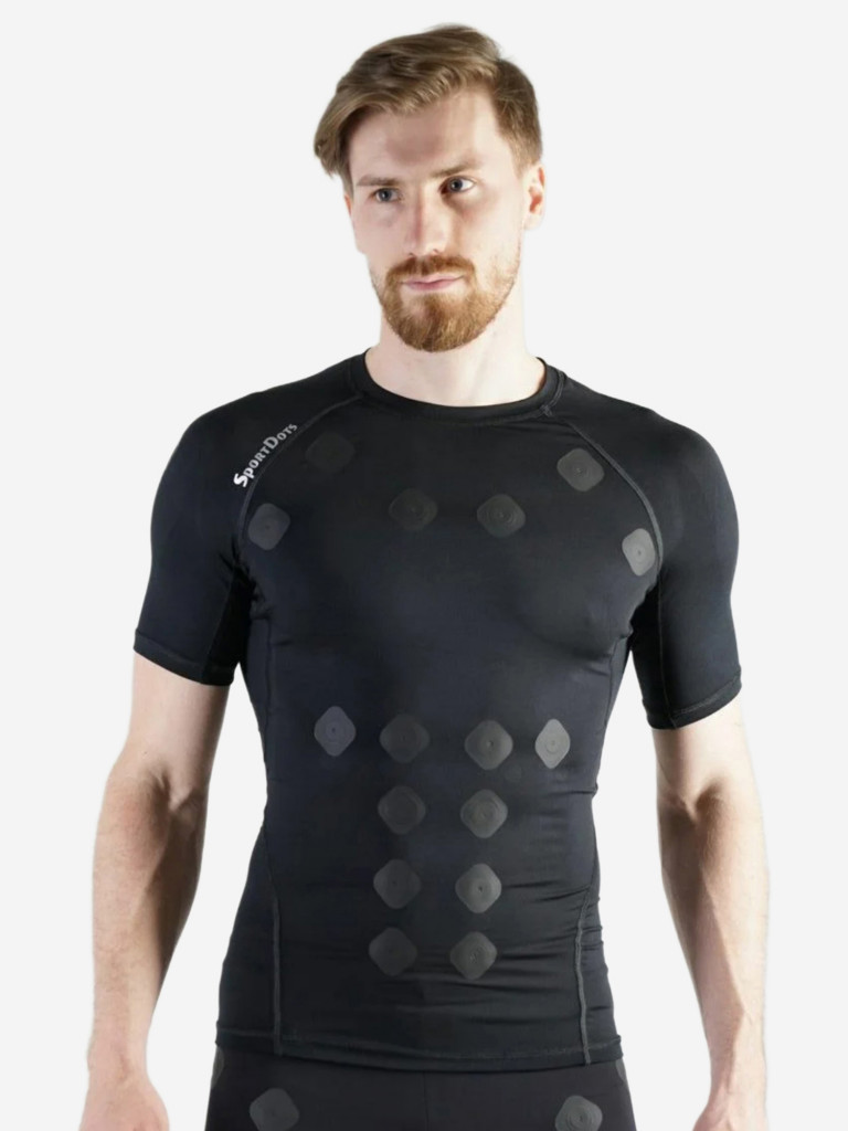 Компрессионная футболка-суппорт спины SportDots, мужская,TSH