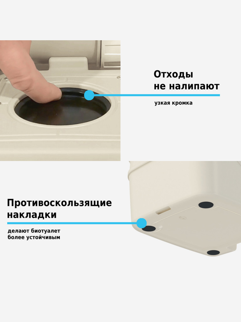 Биотуалет Lupmex 79126 22л с индикатором