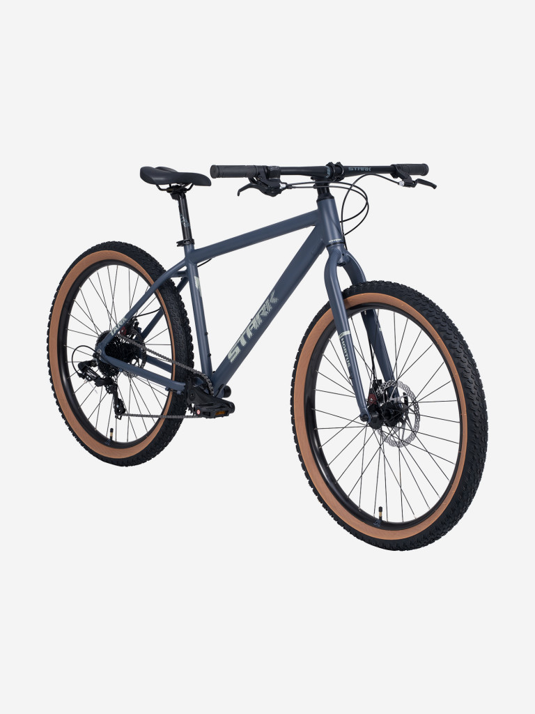 Велосипед Stark'25 Tank 27.1 D+ сине-серый матовый/серый S/16"