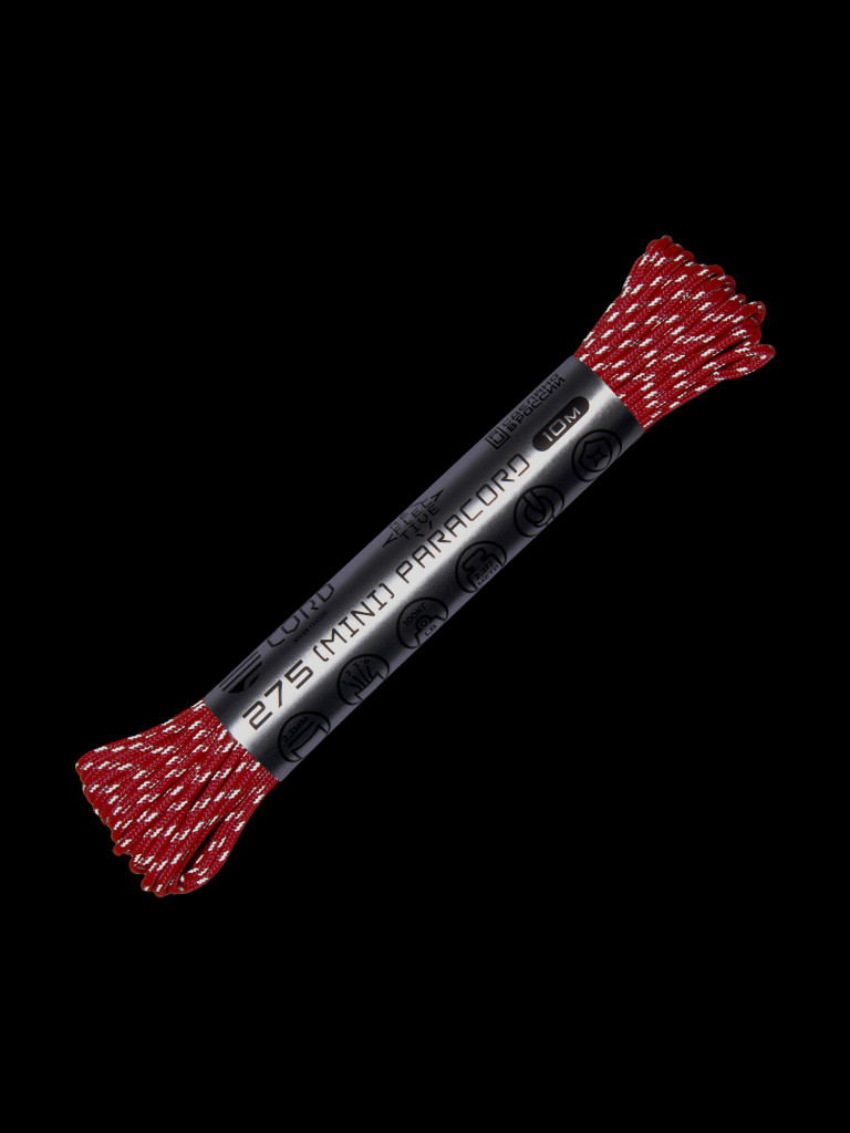 Паракорд 275 (мини) CORD nylon 10м RUS световозвращающий (neon pink)