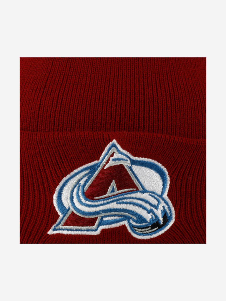 Шапка с отворотом MITCHELL NESS EU175-TEAMTALK-BURG Colorado Avalanche NHL (красный)