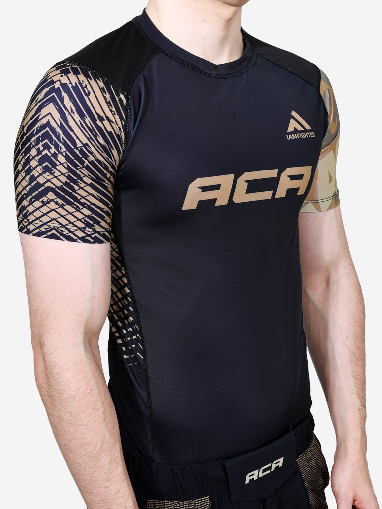 Рашгард с коротким рукавом ACA&IAMFIGHTER