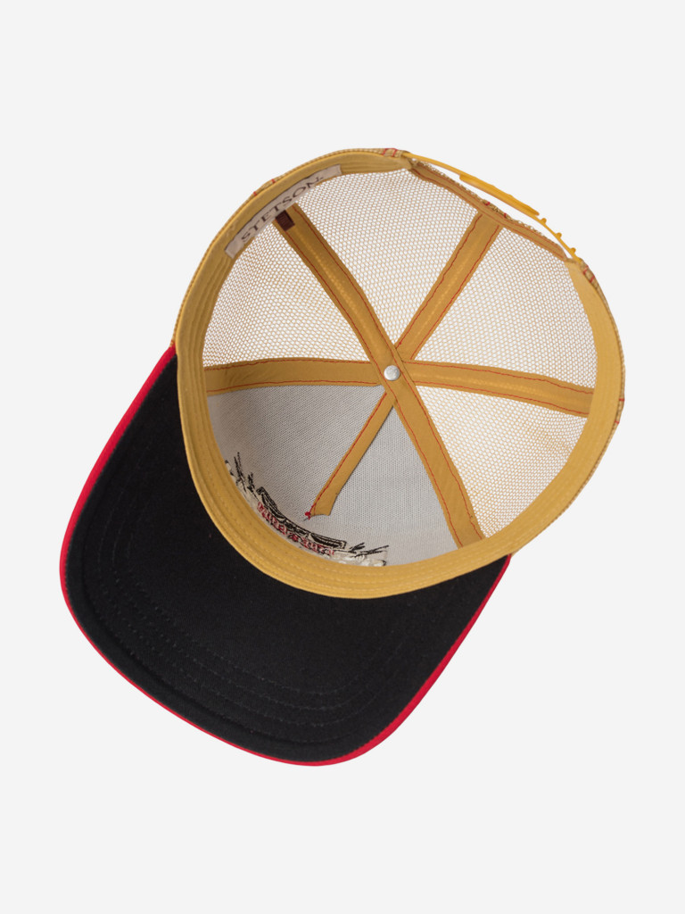 Бейсболка с сеточкой STETSON 7741111 TRUCKER CAP FESTIVAL LIVE LOUD (оливковый)