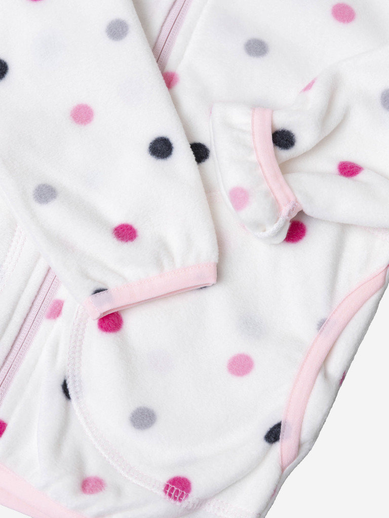 Толстовка флисовая для девочки batik Тимо принт горох