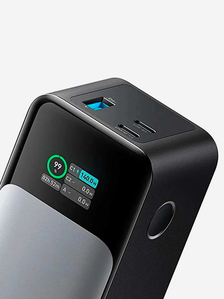 Внешний Аккумулятор ANKER 737 GaNPrime 140W PD 24K Power Bank A1289 чёрный